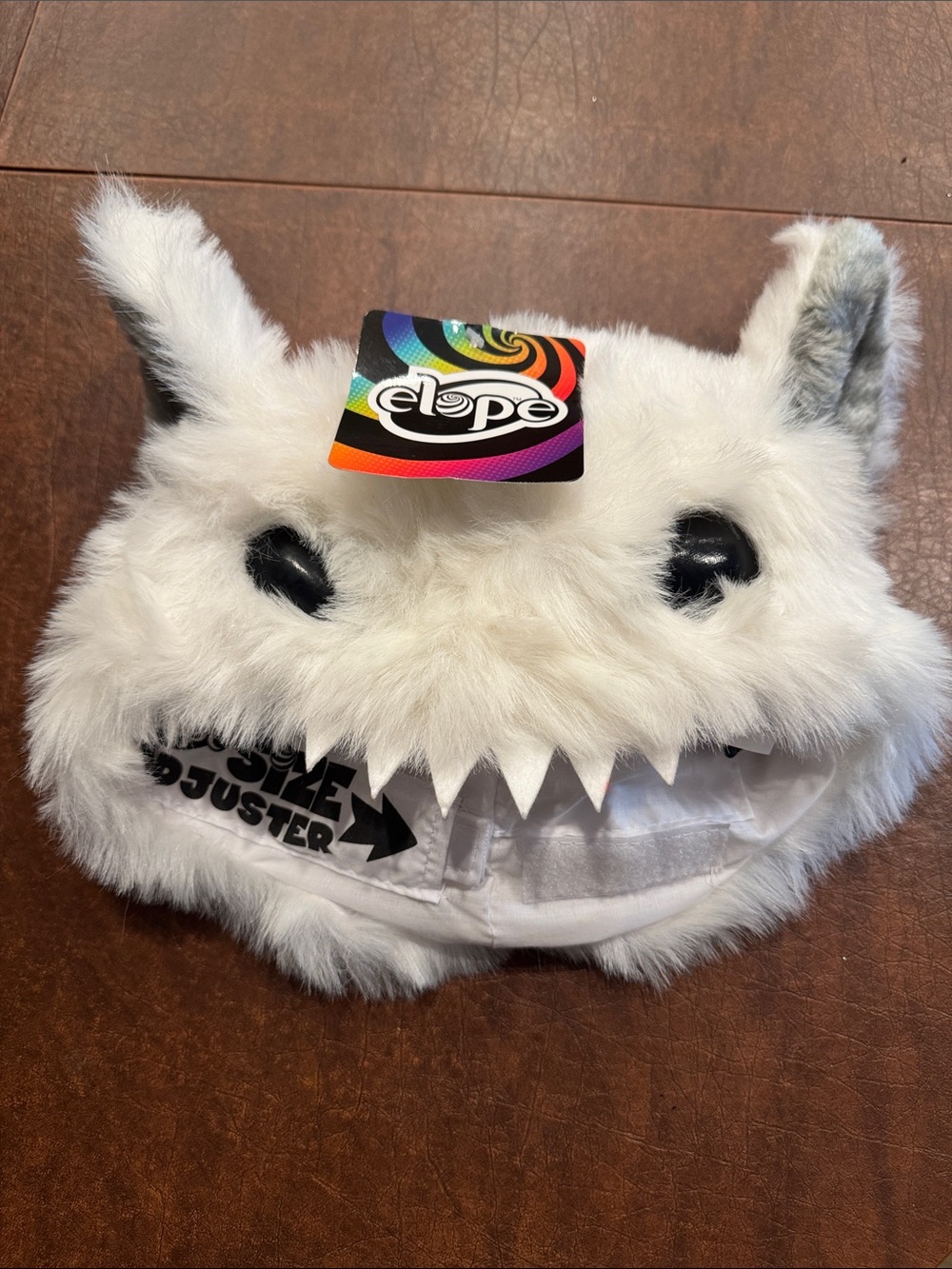 Elope Yeti Abominable Snowman White Fur Costume Hat